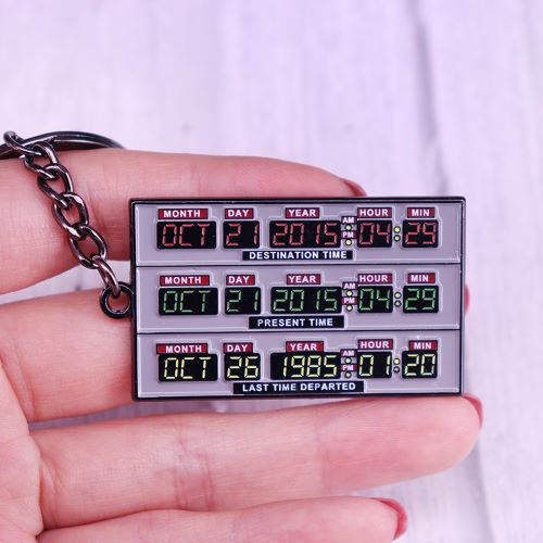 BACK TO THE FUTURE Delorean Time Circuit Keyring